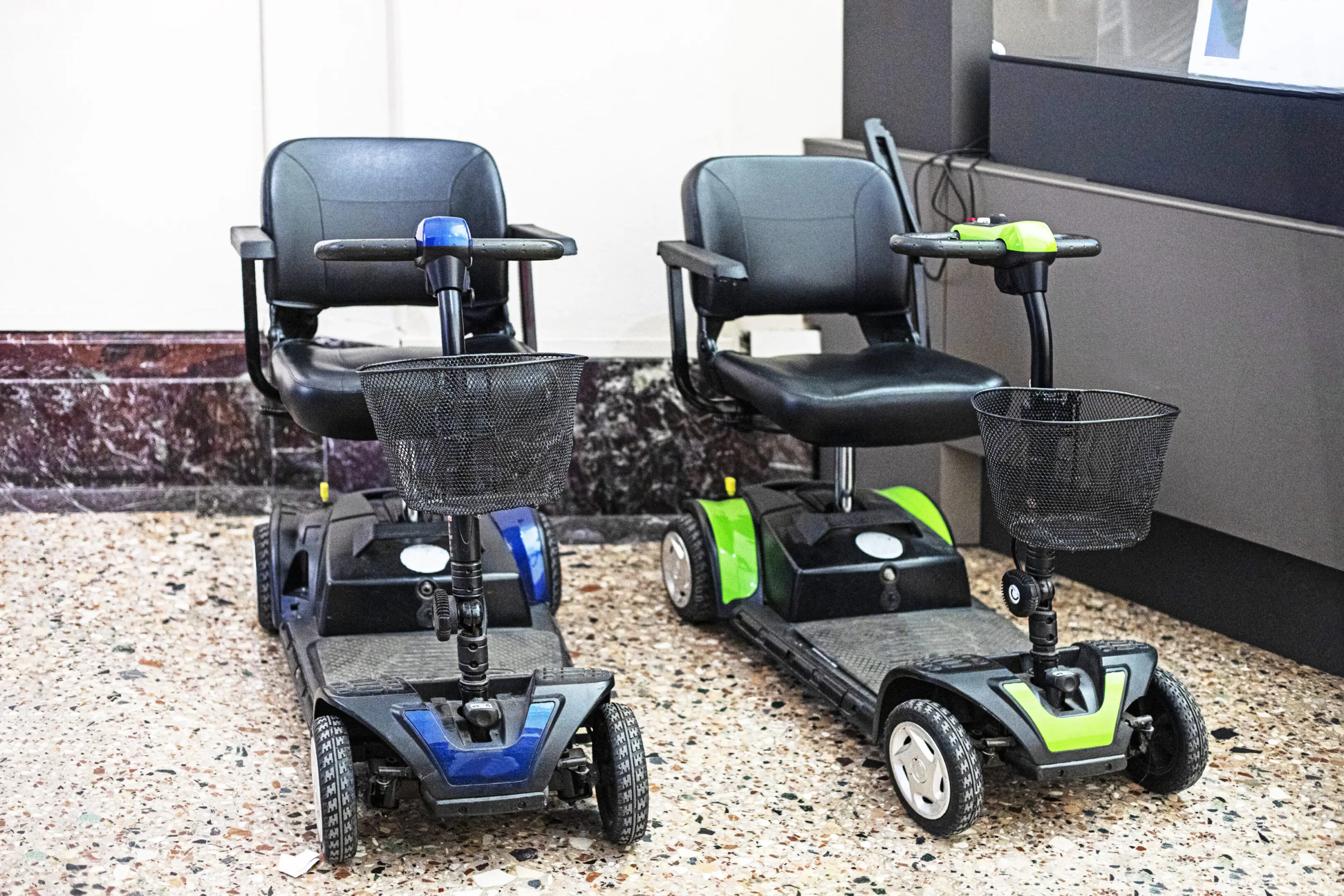 wheelchairs for people with limited mobility in museums. care for pensioners and people with sore legs wheelchairs for people with limited mobility in museums. care for pensioners and people with sore legs